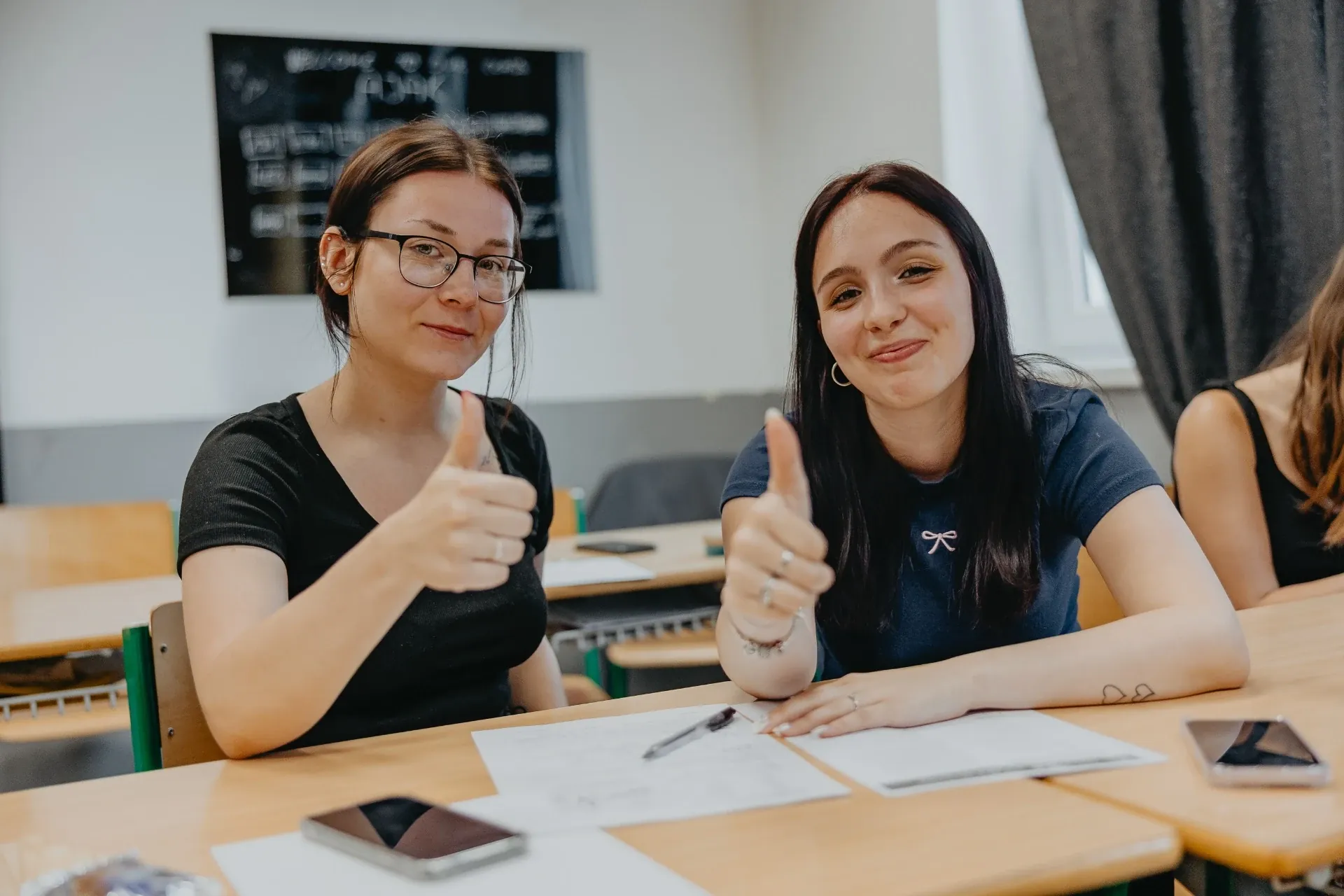 Studenti pomaturitního studia ve třídě AJAK Academy